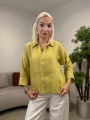 On Fashion V Yaka Yarım Kol Gömlek 74482