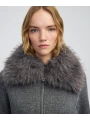 Twist Çıkarılabilir Suni Kürk Yakalı Ceket IW6250005104