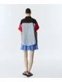 Twist Çizgi Desen Mix Colorblock Gömlek TS1260025236