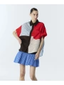 Twist Çizgi Desen Mix Colorblock Gömlek TS1260025236
