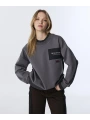Twist Clorblock Patchli Kadın Gri Sweatshirt TW6250091056