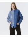Twist Denim Baskılı Kumaş Mix Gömlek TW6250025087