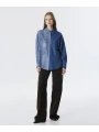 Twist Denim Baskılı Kumaş Mix Gömlek TW6250025087