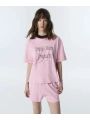 Twist Kontrast Nakışlı Püsküllü T-Shirt TS1260070136