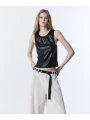 Twist Payetli Dar Kesim Bluz TS1260006068