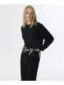 Twist Slogan Nakışlı Crop Sweatshirt TW6250091027