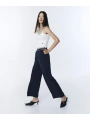 Twist Slogan Wide Leg Pantolon TS1260003139
