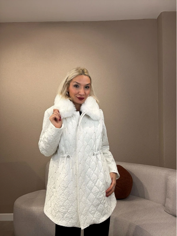 Fuat Gürşen Yakası Kürk Taşlı Kap 4805