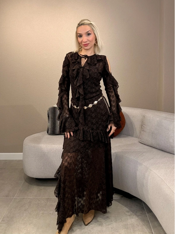 Milestone Bürümcük Kumaş Etekli Takım 763