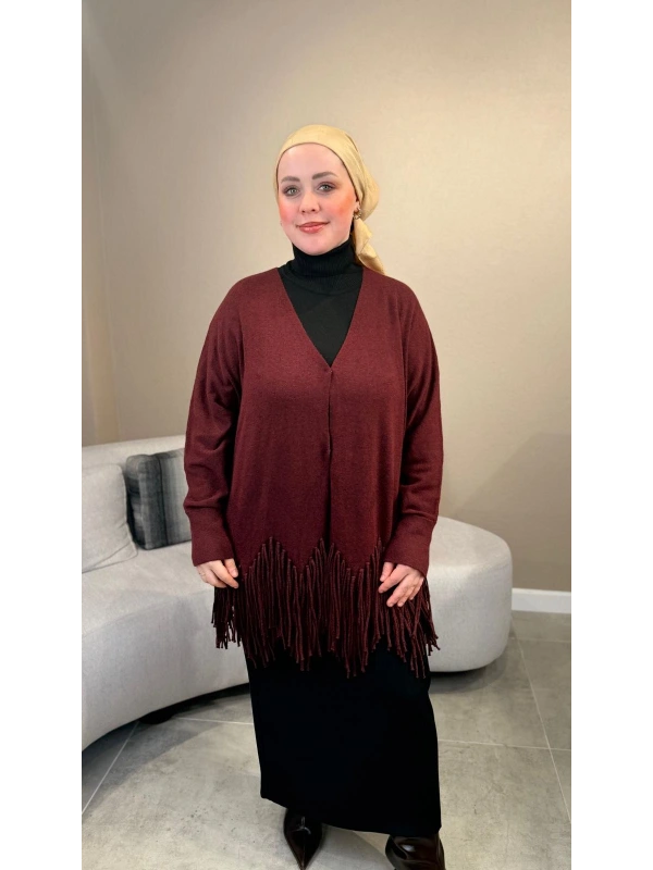 Ghisa Püskül Detaylı Hırka 26KGSHRK3308