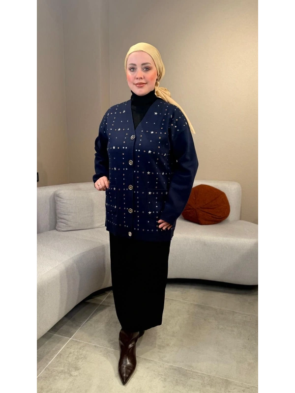 Ghisa Yıldız Zımbalı Hırka 26GSHRK3301