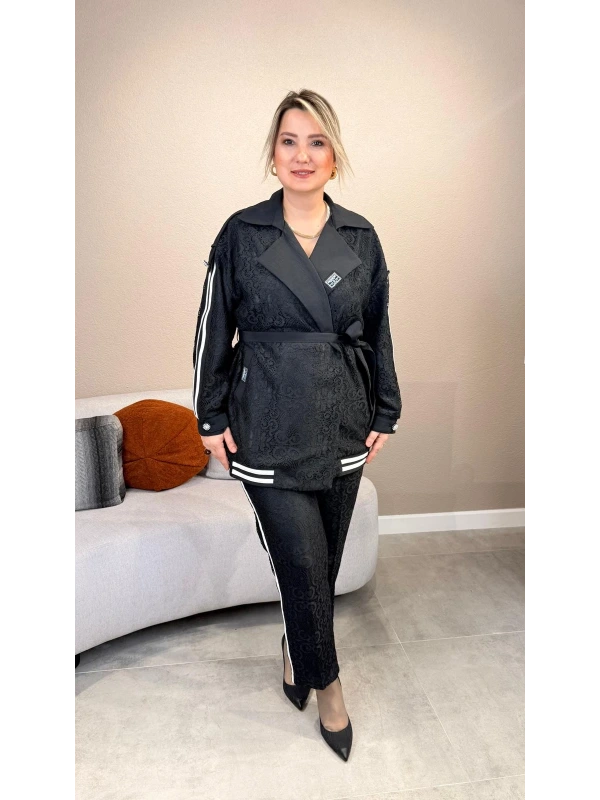 My312 Dantelli Şeritli Takım 26S1624