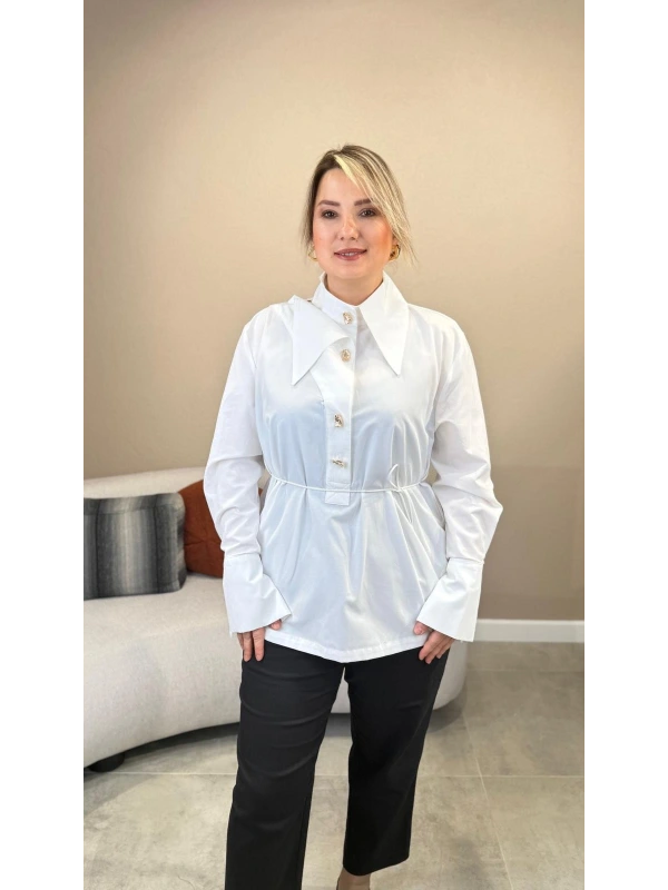 My312 Fileli Düğmeli Gömlek 26S8835