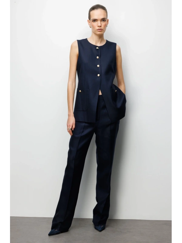 Ekol Düz Kesim Yan Cepli Pantolon 01026