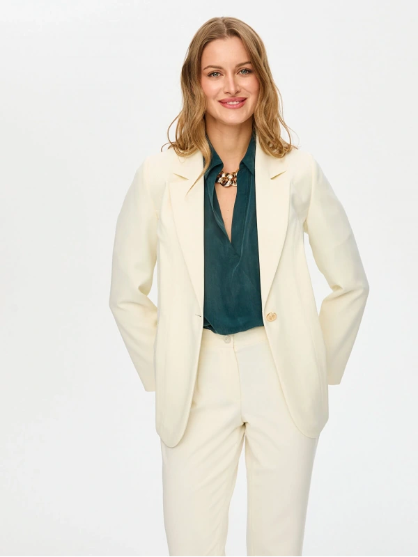 Faik Sönmez Gold Düğmeli Şık Blazer Ceket US26CKT018