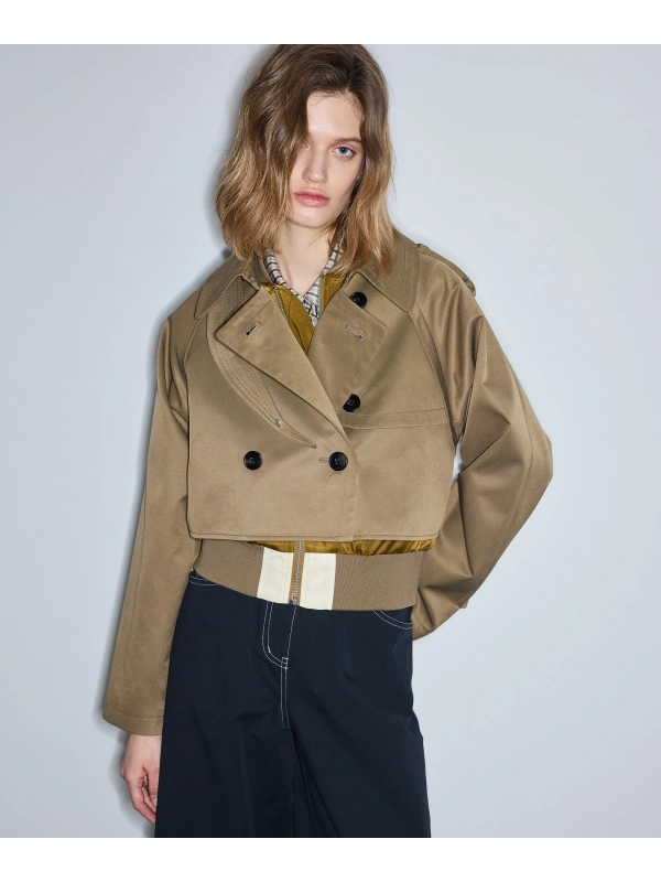 İpekyol Çift Parça Görünüm Kumaş Mix Mont IS1260012036