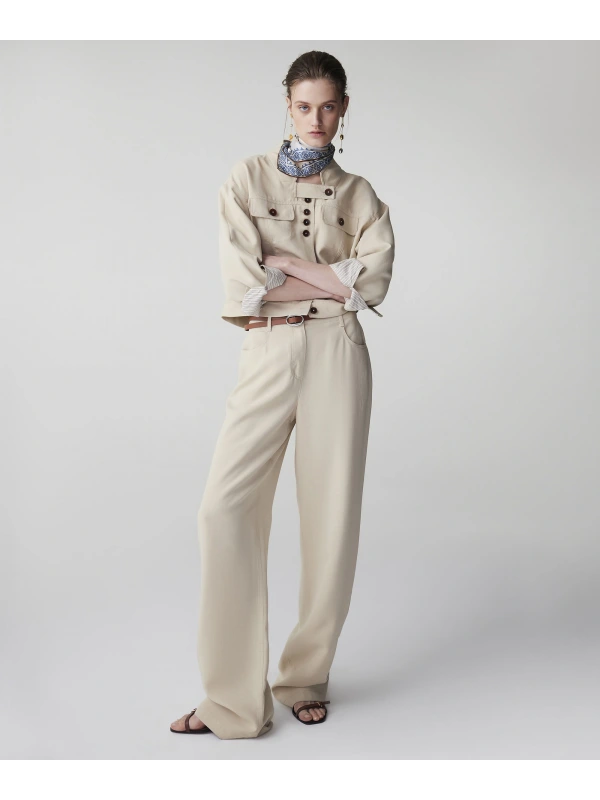 İpekyol Kemerli Straight Fit Pantolon IS1260003145