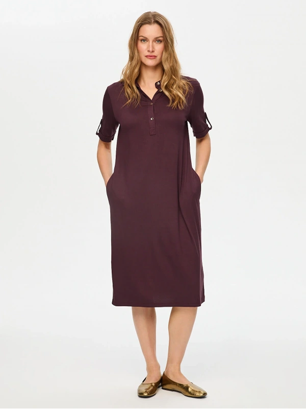 Faik Sönmez Polo Yaka Elbise BS26ELB001