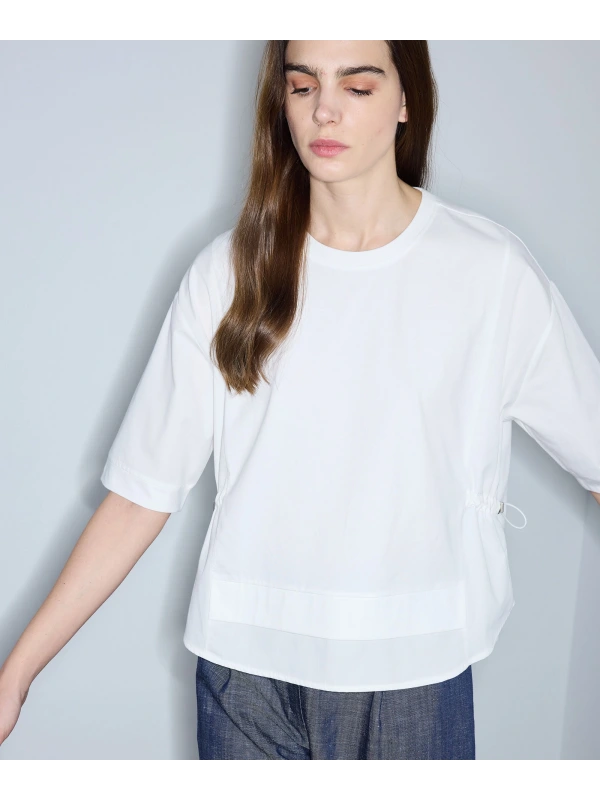 İpekyol Kumaş Mix Büzgülü T-Shirt IS1260070239