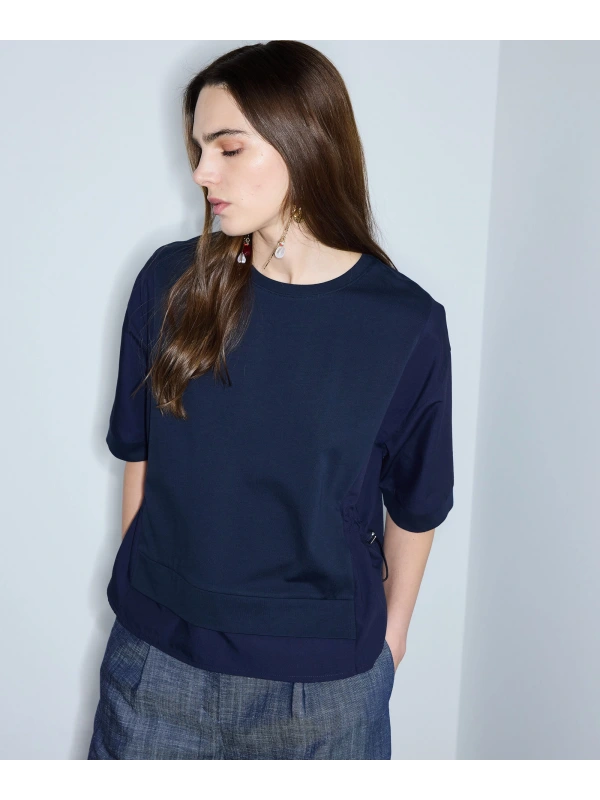 İpekyol Kumaş Mix Büzgülü T-Shirt IS1260070239