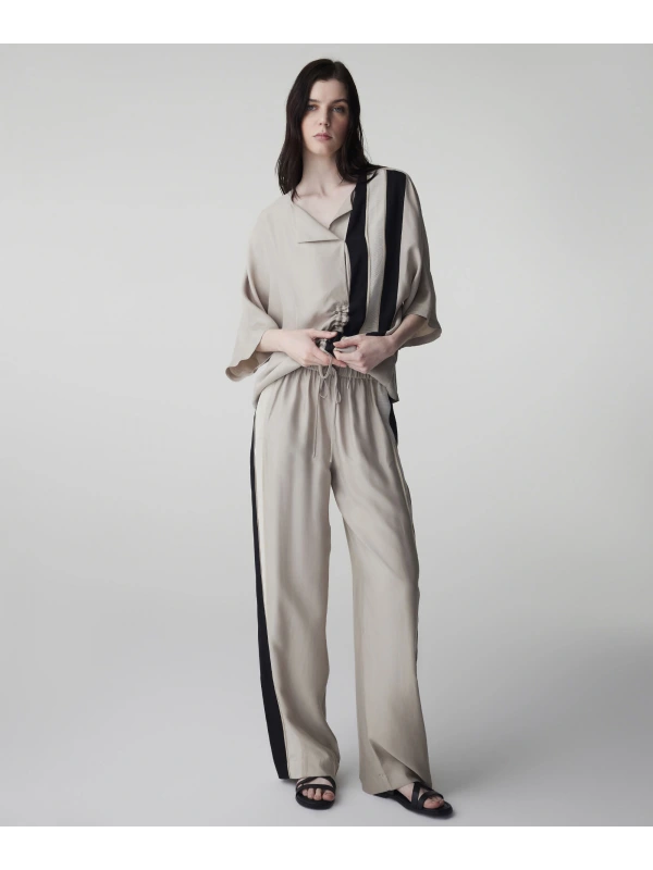 İpekyol Ayarlanabilir Bel Colorblock Pantolon IS1260003154
