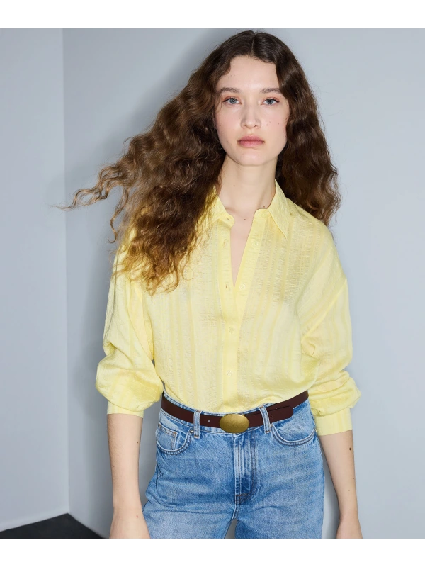 İpekyol Dokulu Cutout Gömlek IS1260025252