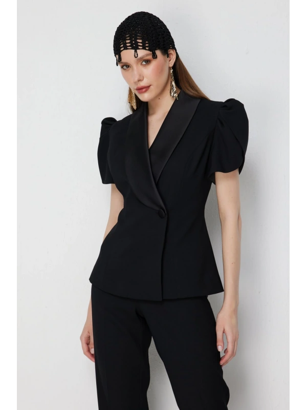 Ekol Kısa Balon Kol Ceket 01156