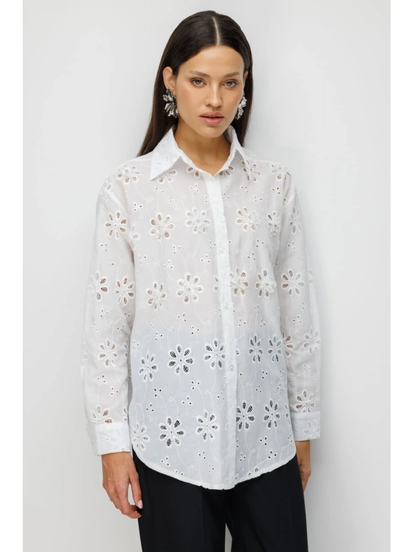 Ekol İşlemeli Gömlek 02916