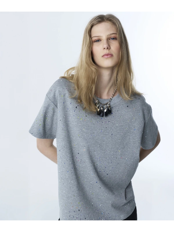 Twist Hotfix Baskılı T-Shirt TS1260070054