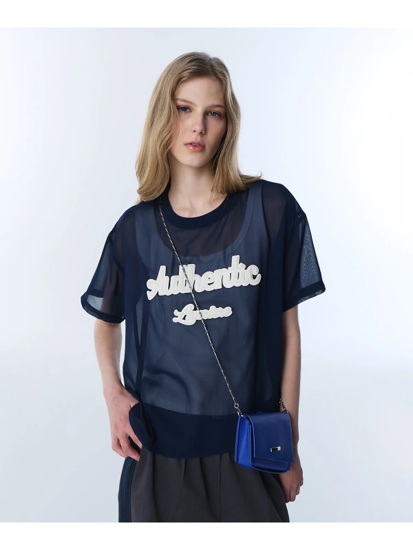 Twist Sloganlı Çift Parça Bluz TS1260006082