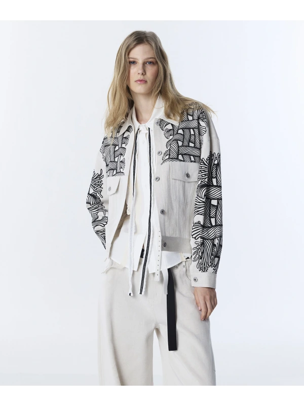 Twist Halat Desen Gömlek Ceket TS1260005068