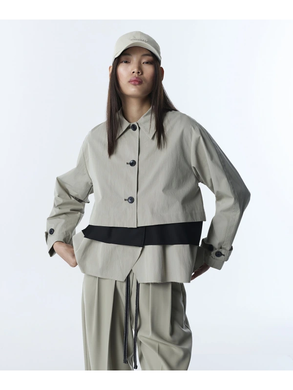 Twist Colorblock Kısa Trençkot TS1260011012