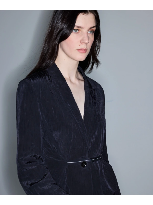 İpekyol Kırışık Efektli Vatkalı Blazer Ceket IS1260106023