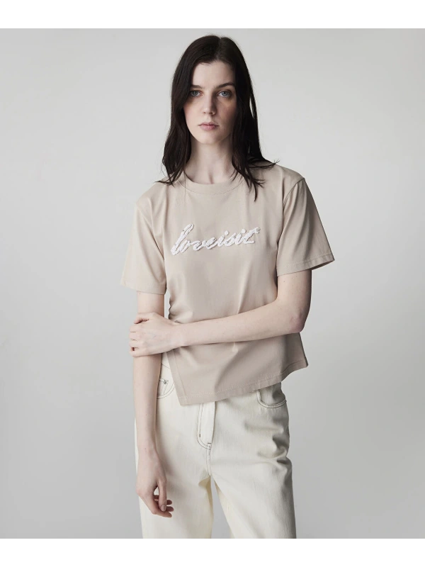 İpekyol Slogan Aplikeli T-Shirt IS1260070045