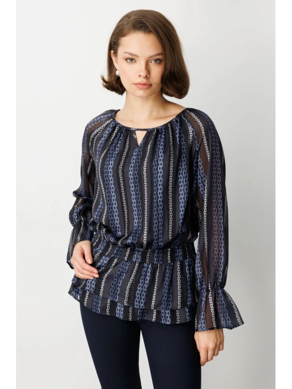 Ekol Beli Lastikli Balkon Kol Bluz 03065