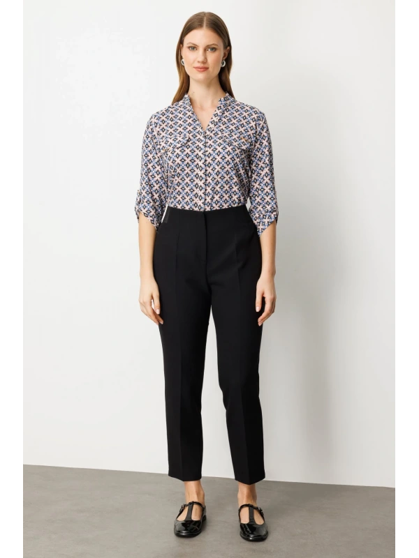 Ekol Beli Lastikli Boru Paça Pantolon 01111