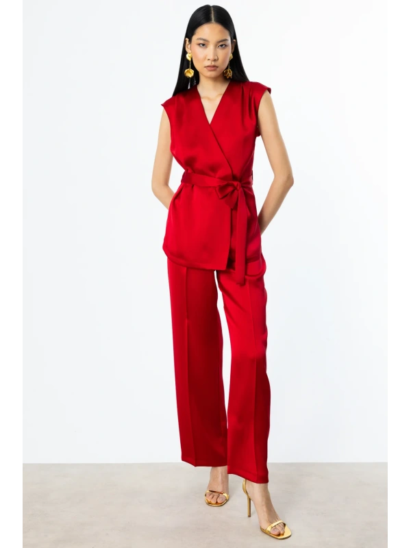 Ekol Beli Lastikli Kumaş Pantolon 04160