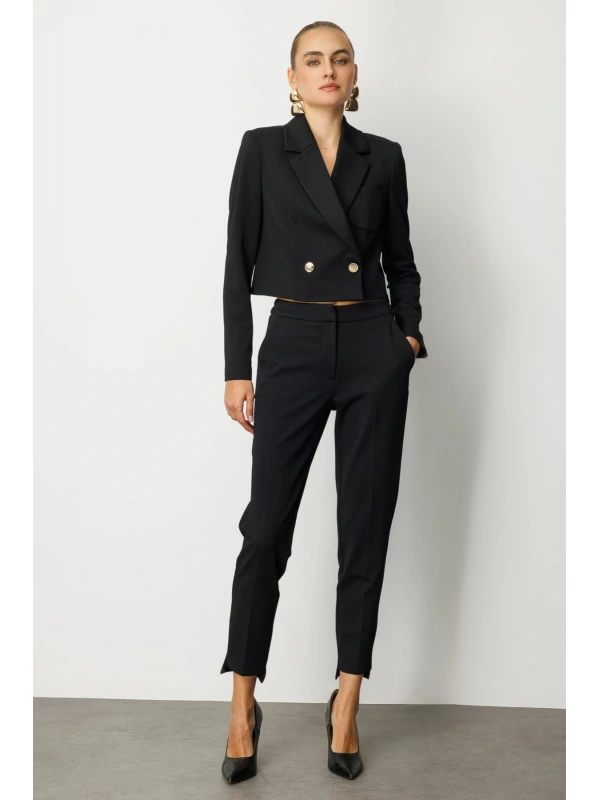 Ekol Boru Paça Siyah Pantolon 05031