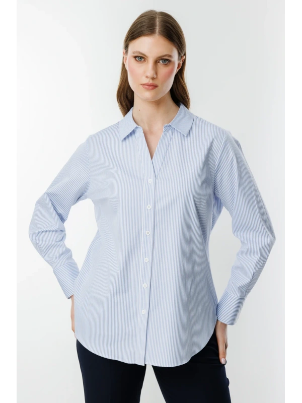 Ekol Çizgili Gömlek 03508