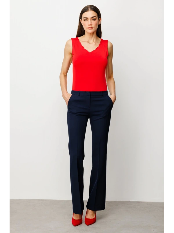 Ekol İspanyol Paça Kumaş Pantolon 02008