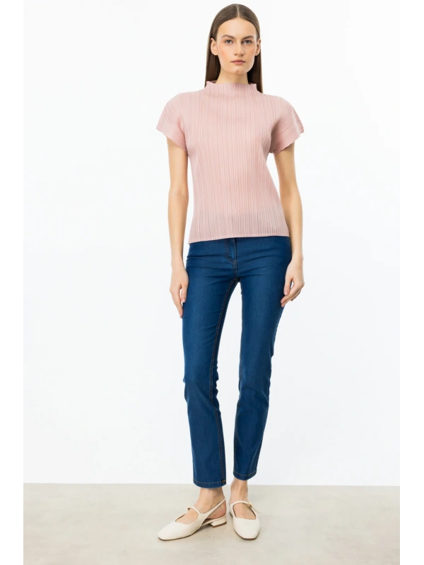 Ekol Pliseli Bluz 03908