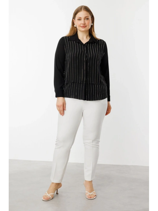 Ekol Taş Şeritli Bluz 03984