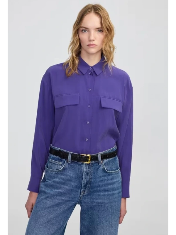 İpekyol Cep Kapaklı Basic Gömlek IW6250025143