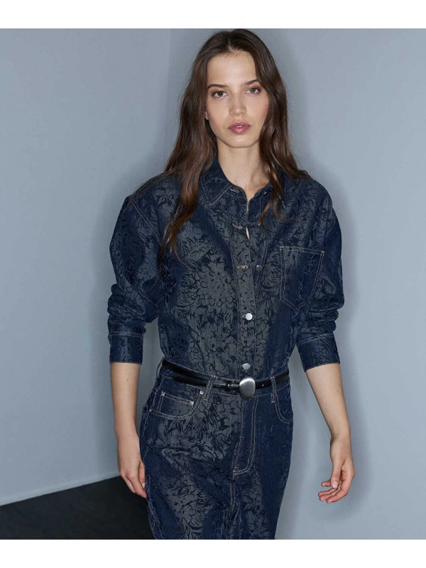İpekyol Denim Görünümlü Gömlek Ceket IW6260148015