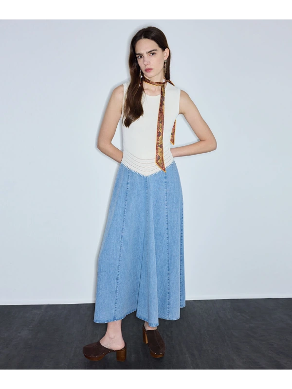 İpekyol Denim Ve Triko Mix Elbise IS1260002366