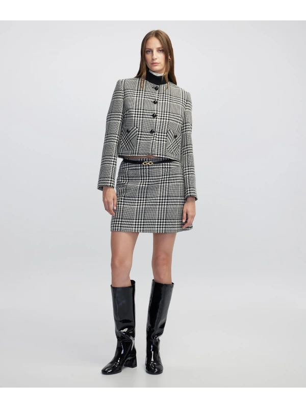 İpekyol Ekose Desen Mini Etek IW6250004088