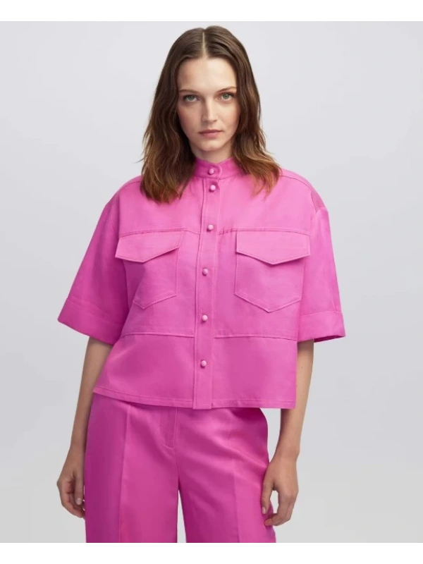 İpekyol Hakim Yaka Cepli Bluz IW6250006046