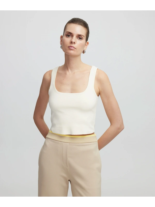 İpekyol Kadın Askılı Basic Ekru Triko IS1250050084