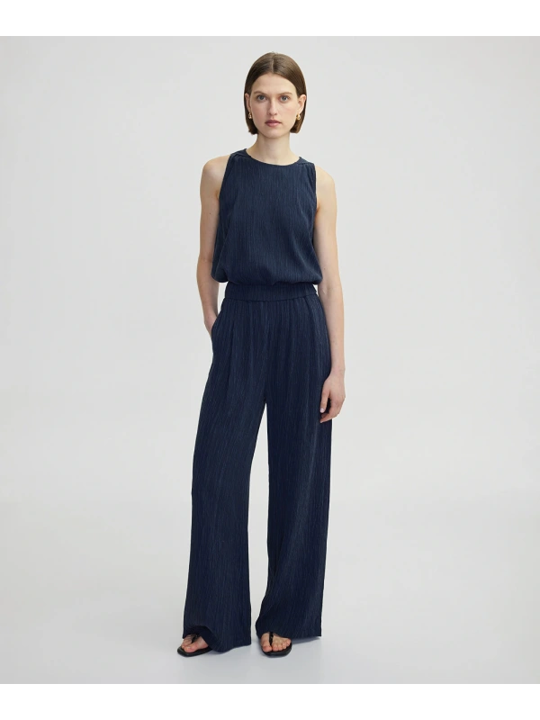İpekyol Kadın Lacivert Cupro Pantolon IS1250003175