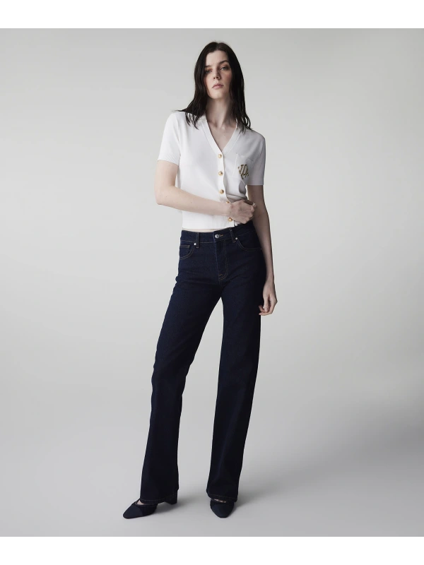 İpekyol Kontrast Dikişli Straight Jean Pantolon IS1260018013